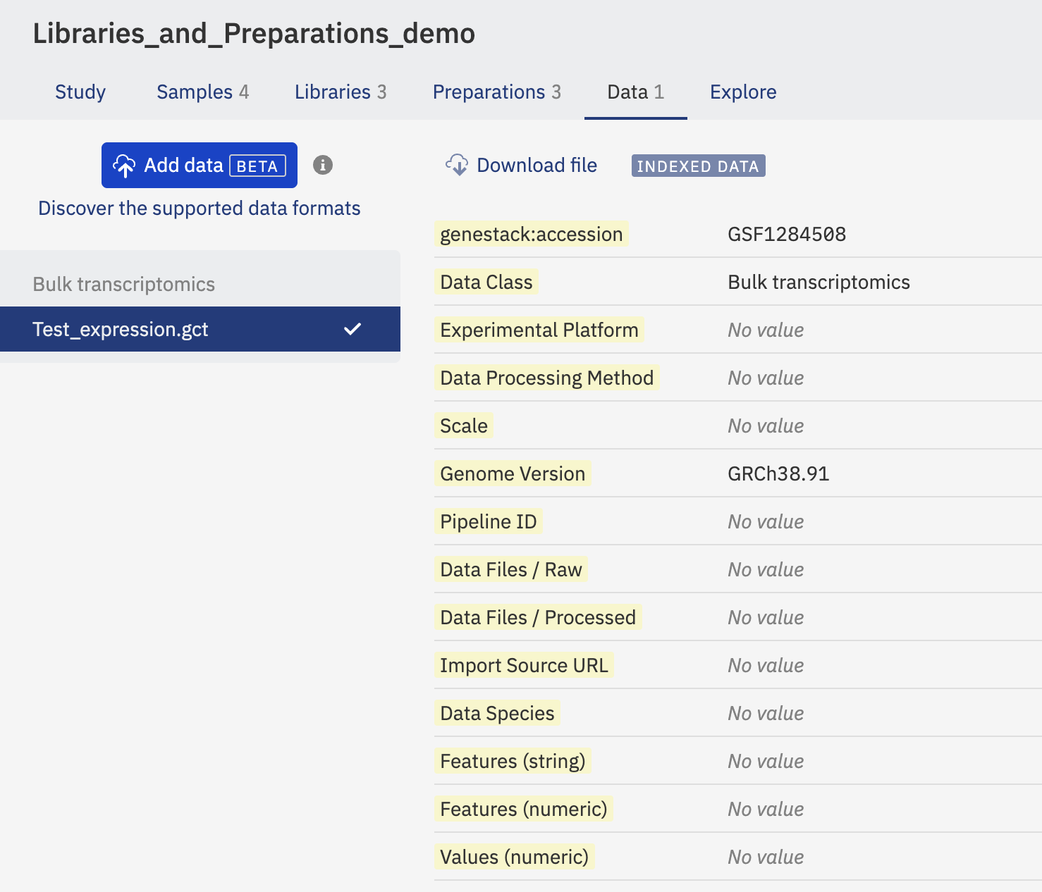 Import Data Using API - User documentation