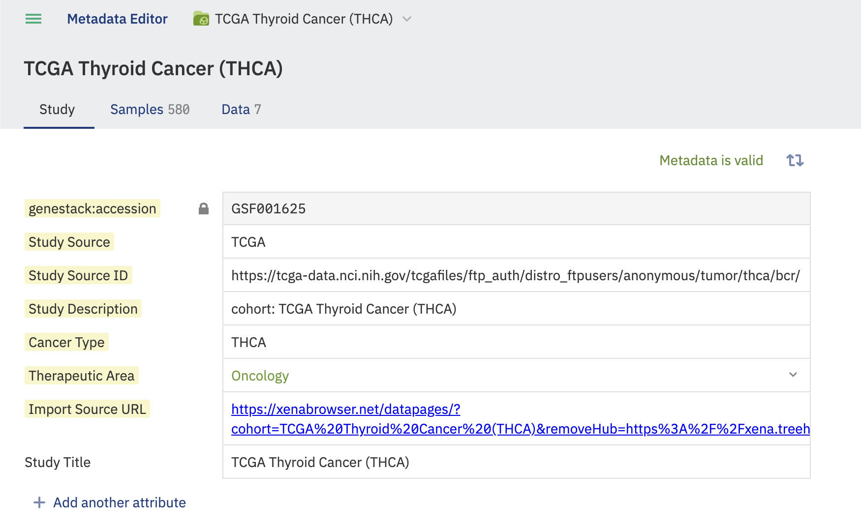 Metadata Editor - User documentation